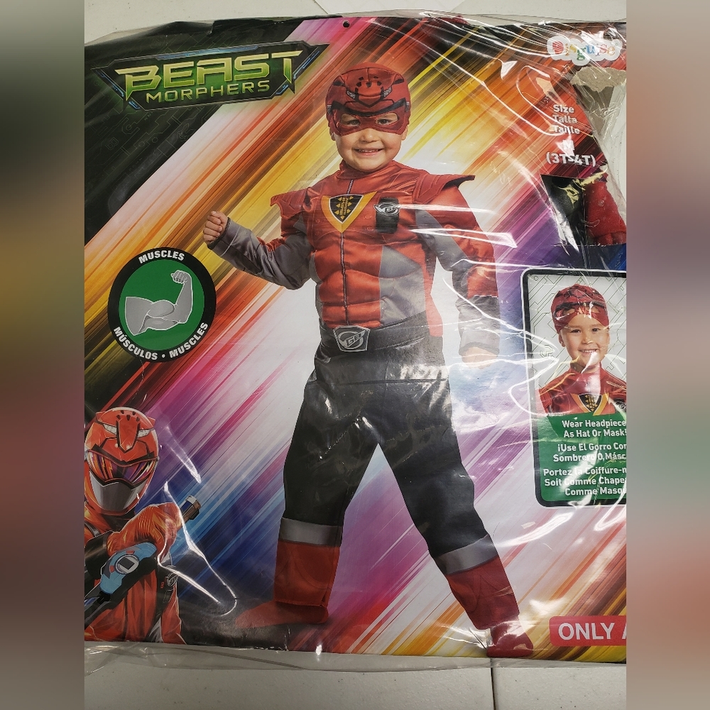 Power Rangers Beast Brand New Boys Halloween Costume for Sale